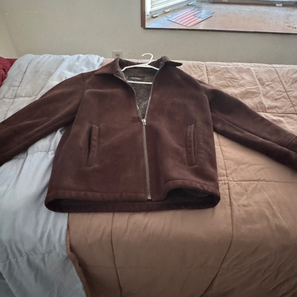 Axcess Dark Brown Zip-Up Jacket